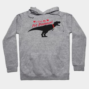 I Love My Pet Dinosaur Hoodie